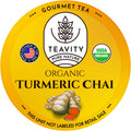 Teavity Organic Turmeric Chai Tea Pods - Organic and Kosher Certified