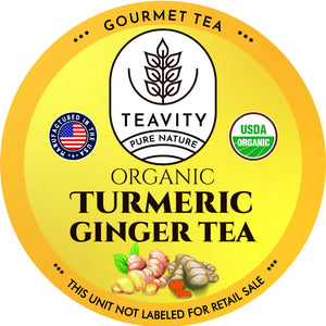 Organic Turmeric Ginger Tea Pods