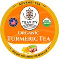 Teavity Organic Turmeric Tea Pods - Organic and Kosher Certified