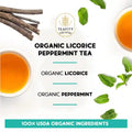 Teavity Organic Licorice Tea with Peppermint, 100% organic ingredients