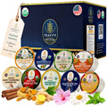 Teavity Organic Herbal Tea Pods Variety Pack, 36 count, 9 caffeine-free flavors, Keurig compatible