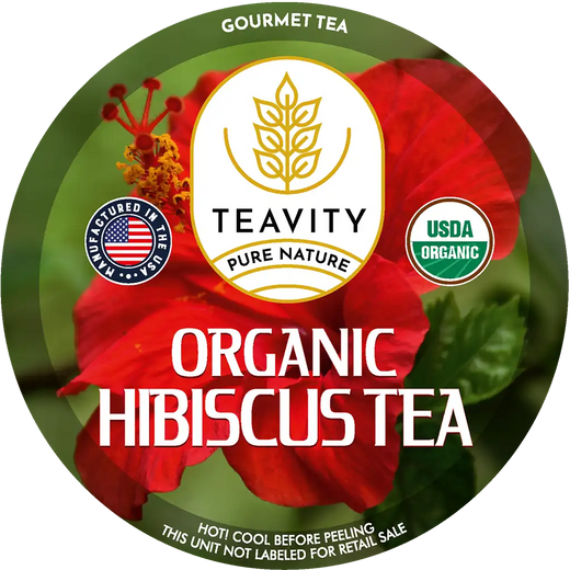 Organic Hibiscus Tea Pods – Caffeine-Free, Tart & Refreshing Herbal Brew