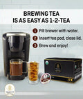 Organic holy basil tulsi green tea, Brewing easy tea pods by Teavity