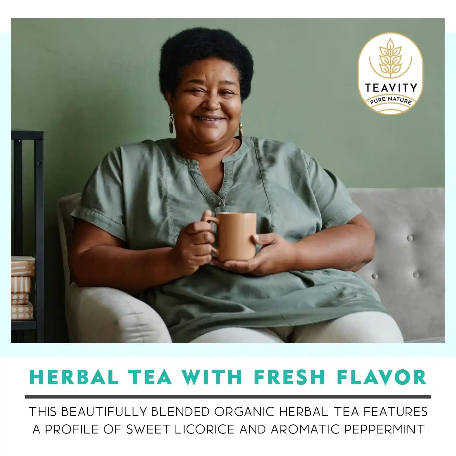 Teavity Organic Herbal tea with fresh flavor
