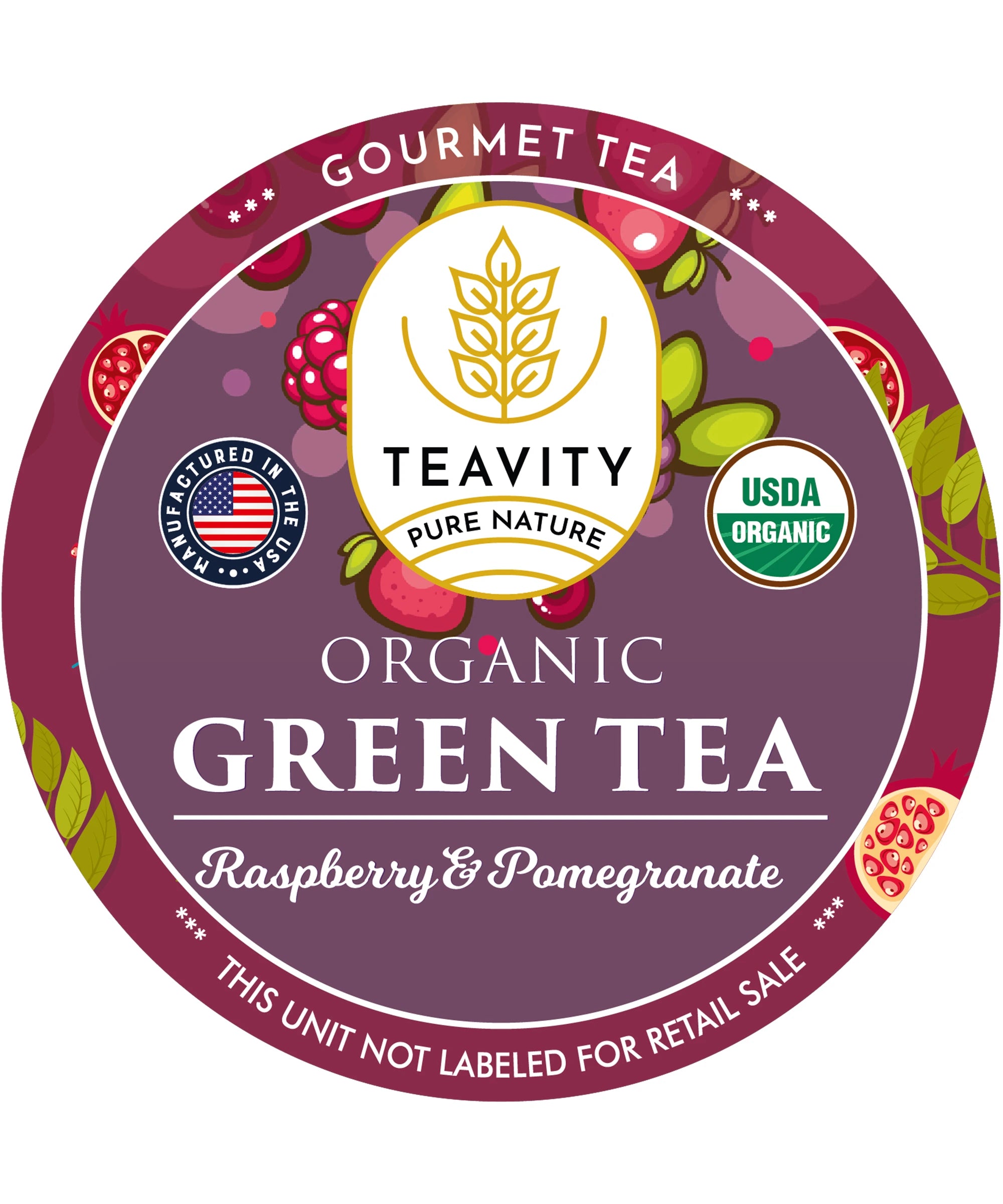 Organic Green Tea with Raspberry Pomegranate